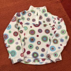 Soft White Jacket with Flowers